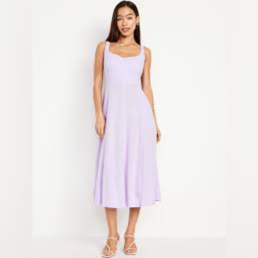 NWT Old Navy Fit & Flare Sleeveless Midi Dress